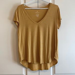 AE t-shirt - yellow/white stripes